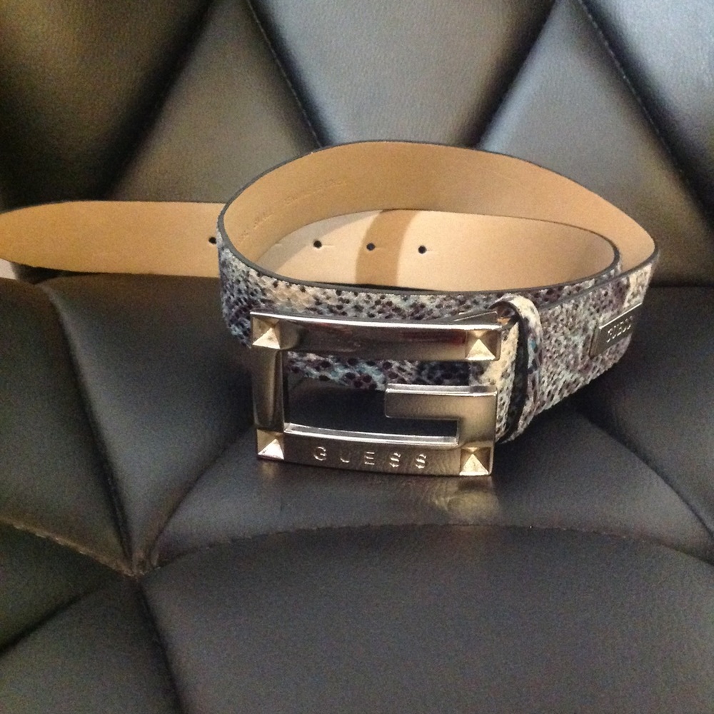 Guess snake print belt